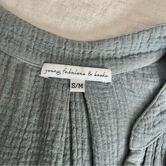 Dip-Dye Gauze Blouse - Picture 3 of 7